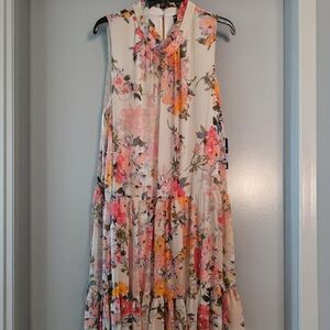 Maison Tara Multicolor Floral Dress Sz 16W. NWT